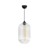 GLOBOSTAR® MELONI 206-0017 Μοντέρνο Κρεμαστό Φωτιστικό Οροφής με Ντουί 1 x E27 AC 220-240V IP20 - Διάφανο - Μ20 x Π20 x Υ38cm