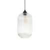 GLOBOSTAR® MELONI 206-0017 Μοντέρνο Κρεμαστό Φωτιστικό Οροφής με Ντουί 1 x E27 AC 220-240V IP20 - Διάφανο - Μ20 x Π20 x Υ38cm