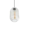 GLOBOSTAR® MELONI 206-0017 Μοντέρνο Κρεμαστό Φωτιστικό Οροφής με Ντουί 1 x E27 AC 220-240V IP20 - Διάφανο - Μ20 x Π20 x Υ38cm