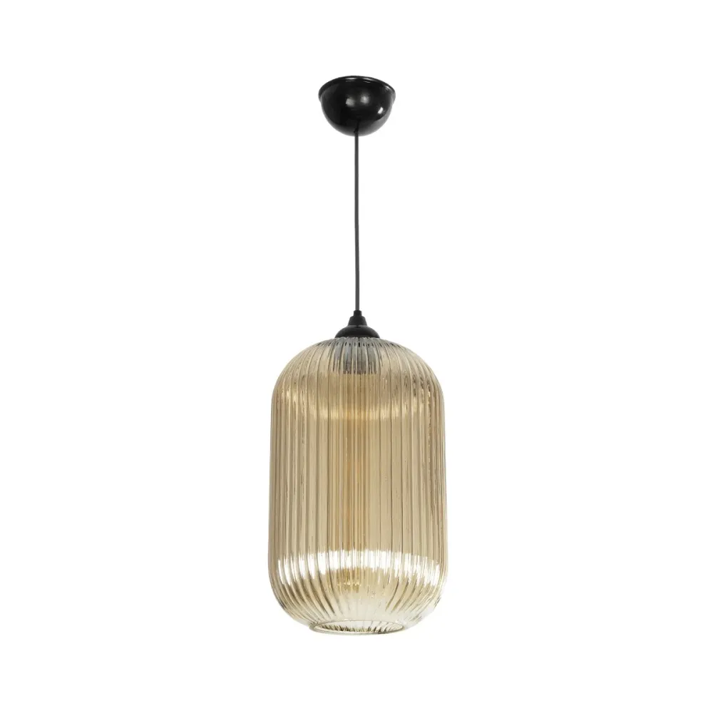 GLOBOSTAR® MELONI 206-0020 Μοντέρνο Κρεμαστό Φωτιστικό Οροφής με Ντουί 1 x E27 AC 220-240V IP20 - Mελί - Μ20 x Π20 x Υ38cm
