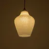 GLOBOSTAR® SKLO 206-0023 Μοντέρνο Κρεμαστό Φωτιστικό Οροφής με Ντουί 1 x E27 AC 220-240V IP20 - Λευκό - Μ22 x Π22 x Υ31cm