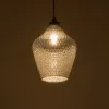 GLOBOSTAR® SKLO 206-0024 Μοντέρνο Κρεμαστό Φωτιστικό Οροφής με Ντουί 1 x E27 AC 220-240V IP20 - Μαύρο Φιμέ - Μ22 x Π22 x Υ31cm