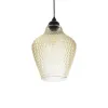 GLOBOSTAR® SKLO 206-0025 Μοντέρνο Κρεμαστό Φωτιστικό Οροφής με Ντουί 1 x E27 AC 220-240V IP20 - Mελί - Μ22 x Π22 x Υ31cm