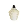 GLOBOSTAR® SKLO 206-0025 Μοντέρνο Κρεμαστό Φωτιστικό Οροφής με Ντουί 1 x E27 AC 220-240V IP20 - Mελί - Μ22 x Π22 x Υ31cm