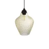 GLOBOSTAR® SKLO 206-0025 Μοντέρνο Κρεμαστό Φωτιστικό Οροφής με Ντουί 1 x E27 AC 220-240V IP20 - Mελί - Μ22 x Π22 x Υ31cm