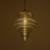 GLOBOSTAR® CORTE 206-0028 Μοντέρνο Κρεμαστό Φωτιστικό Οροφής με Ντουί 1 x E27 AC 220-240V IP20 - Μαύρο Φιμέ - Μ25 x Π25 x Υ30cm