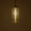 GLOBOSTAR® TUBE 206-0031 Μοντέρνο Κρεμαστό Φωτιστικό Οροφής με Ντουί 1 x E27 AC 220-240V IP20 - Mελί - Μ10 x Π10 x Υ24cm