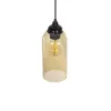 GLOBOSTAR® TUBE 206-0031 Μοντέρνο Κρεμαστό Φωτιστικό Οροφής με Ντουί 1 x E27 AC 220-240V IP20 - Mελί - Μ10 x Π10 x Υ24cm