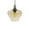 GLOBOSTAR® OVOCE 206-0033 Μοντέρνο Κρεμαστό Φωτιστικό Οροφής με Ντουί 1 x E27 AC 220-240V IP20 - Mελί - Μ20 x Π20 x Υ22cm