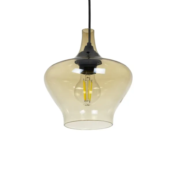 GLOBOSTAR® OVOCE 206-0033 Μοντέρνο Κρεμαστό Φωτιστικό Οροφής με Ντουί 1 x E27 AC 220-240V IP20 - Mελί - Μ20 x Π20 x Υ22cm