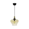 GLOBOSTAR® OVOCE 206-0033 Μοντέρνο Κρεμαστό Φωτιστικό Οροφής με Ντουί 1 x E27 AC 220-240V IP20 - Mελί - Μ20 x Π20 x Υ22cm