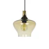 GLOBOSTAR® OVOCE 206-0033 Μοντέρνο Κρεμαστό Φωτιστικό Οροφής με Ντουί 1 x E27 AC 220-240V IP20 - Mελί - Μ20 x Π20 x Υ22cm