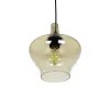 GLOBOSTAR® OVOCE 206-0033 Μοντέρνο Κρεμαστό Φωτιστικό Οροφής με Ντουί 1 x E27 AC 220-240V IP20 - Mελί - Μ20 x Π20 x Υ22cm