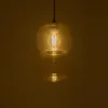 GLOBOSTAR® PIAGE 206-0037 Μοντέρνο Κρεμαστό Φωτιστικό Οροφής με Ντουί 1 x E27 AC 220-240V IP20 - Mελί - Μ17 x Π17 x Υ25cm