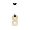 GLOBOSTAR® PIAGE 206-0037 Μοντέρνο Κρεμαστό Φωτιστικό Οροφής με Ντουί 1 x E27 AC 220-240V IP20 - Mελί - Μ17 x Π17 x Υ25cm