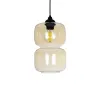 GLOBOSTAR® PIAGE 206-0037 Μοντέρνο Κρεμαστό Φωτιστικό Οροφής με Ντουί 1 x E27 AC 220-240V IP20 - Mελί - Μ17 x Π17 x Υ25cm