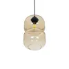 GLOBOSTAR® PIAGE 206-0037 Μοντέρνο Κρεμαστό Φωτιστικό Οροφής με Ντουί 1 x E27 AC 220-240V IP20 - Mελί - Μ17 x Π17 x Υ25cm