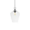 GLOBOSTAR® BALU 206-0040 Μοντέρνο Κρεμαστό Φωτιστικό Οροφής με Ντουί 1 x E27 AC 220-240V IP20 - Διάφανο - Μ20 x Π20 x Υ32cm