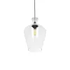 GLOBOSTAR® BALU 206-0040 Μοντέρνο Κρεμαστό Φωτιστικό Οροφής με Ντουί 1 x E27 AC 220-240V IP20 - Διάφανο - Μ20 x Π20 x Υ32cm