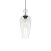 GLOBOSTAR® BALU 206-0041 Μοντέρνο Κρεμαστό Φωτιστικό Οροφής με Ντουί 1 x E27 AC 220-240V IP20 - Διάφανο - Μ15 x Π15 x Υ40cm