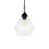 GLOBOSTAR® BALU 206-0042 Μοντέρνο Κρεμαστό Φωτιστικό Οροφής με Ντουί 1 x E27 AC 220-240V IP20 - Διάφανο - Μ20 x Π20 x Υ31cm