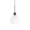 GLOBOSTAR® BALU 206-0043 Μοντέρνο Κρεμαστό Φωτιστικό Οροφής με Ντουί 1 x E27 AC 220-240V IP20 - Διάφανο - Μ20 x Π20 x Υ42cm