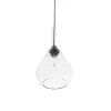 GLOBOSTAR® BALU 206-0043 Μοντέρνο Κρεμαστό Φωτιστικό Οροφής με Ντουί 1 x E27 AC 220-240V IP20 - Διάφανο - Μ20 x Π20 x Υ42cm