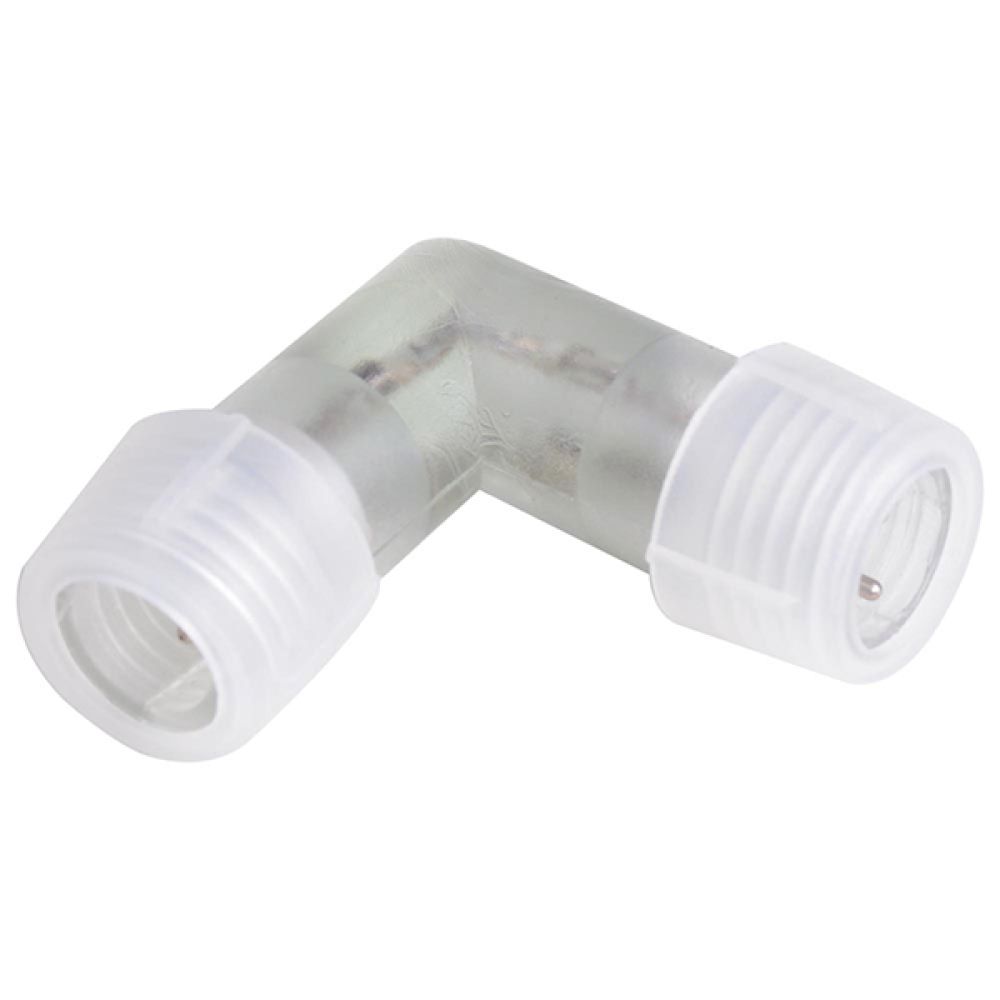 GLOBOSTAR® LIGHTUBE 22637 Διπλός σύνδεσμος L για Φωτοσωλήνα GloboStar 22515 Αδιάβροχο IP65 - Μ1.4 x Π1 x Υ1.4cm
