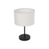 GLOBOSTAR® LARA 204-0075 Μοντέρνο Επιτραπέζιο Φωτιστικό Πορτατίφ με Ντουί 1 x E27 AC 220-240V IP20 - Μαύρο & Μπεζ - Μ24 x Π24 x Υ36cm