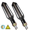 GLOBOSTAR® TURNLIGHT 81757 Φλας Μοτοσυκλέτας LED 1.5W/3W 220lm/440lm 120° DC 12V Αδιάβροχο IP65 Πορτοκαλί - Μ12.2 x Π2.8 x Υ2.5cm - Πακέτο 2 Τεμαχίων - 1 Χρόνο Εγγύηση