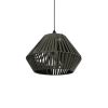 GLOBOSTAR® NUI 205-0069 Boho Κρεμαστό Φωτιστικό Οροφής με Ντουί 1 x E27 AC 220-240V IP20 - Πρασίνο - M36 x Π36 x Υ27cm