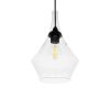 GLOBOSTAR® BALU 206-0042 Μοντέρνο Κρεμαστό Φωτιστικό Οροφής με Ντουί 1 x E27 AC 220-240V IP20 - Διάφανο - Μ20 x Π20 x Υ31cm