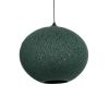 GLOBOSTAR® SOLEI 205-0013 Boho Κρεμαστό Φωτιστικό Οροφής με Ντουί 1 x E27 AC 220-240V IP20 - Πράσινο - M40 x Π40 x Υ36cm