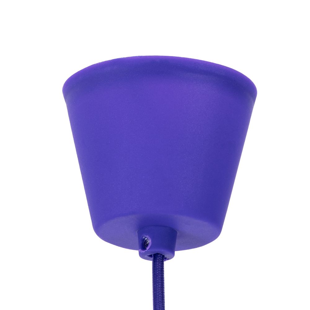 GLOBOSTAR® CABLITO 61560 Μοντέρνο Κρεμαστό Φωτιστικό Οροφής με Ντουί 1 x E27 AC 220-240V IP20 - Μωβ - Μ4 x Π4 x Υ110cm