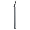 GLOBOSTAR® ZAPOPAN 90838 Φωτιστικό Urban Πλατείας/Πάρκου LED 30W 4080lm 120° AC 220-240V Αδιάβροχο IP65 Φυσικό Λευκό 5000K - Lumileds SMD Chip & Mean Well TÜV Driver - Γκρι Ανθρακί Ματ - Μ75 x Π14 x Υ360cm - 5 Χρόνια Εγγύηση