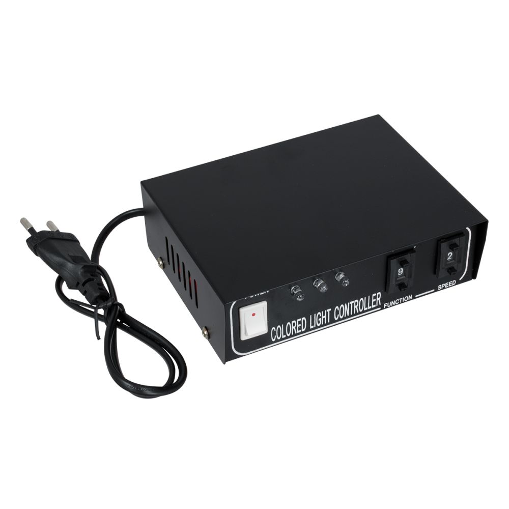 GLOBOSTAR® NEOTUBE-B 22612 Controller 6A 1380W AC 220-240V σε DC 220-240V για έως 100 Μέτρα Ταινία LED IP20 - Μαύρο - Μ17 x Π10 x Υ4cm - 2 Χρόνια Εγγύηση
