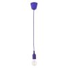 GLOBOSTAR® CABLITO 61560 Μοντέρνο Κρεμαστό Φωτιστικό Οροφής με Ντουί 1 x E27 AC 220-240V IP20 - Μωβ - Μ4 x Π4 x Υ110cm