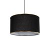 GLOBOSTAR® LOFTY 204-0092 Μοντέρνο Κρεμαστό Φωτιστικό Οροφής με Ντουί 1 x E27 AC 220-240V IP20 - Μαύρο - Μ37 x Π37 x Υ21cm