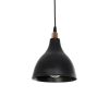 GLOBOSTAR® RADE 203-0124 Μοντέρνο Κρεμαστό Φωτιστικό Οροφής με Ντουί 1 x E27 AC 220-240V IP20 - Μαύρο & Χάλκινο - Μ18.5 x Π18.5 x Υ23cm