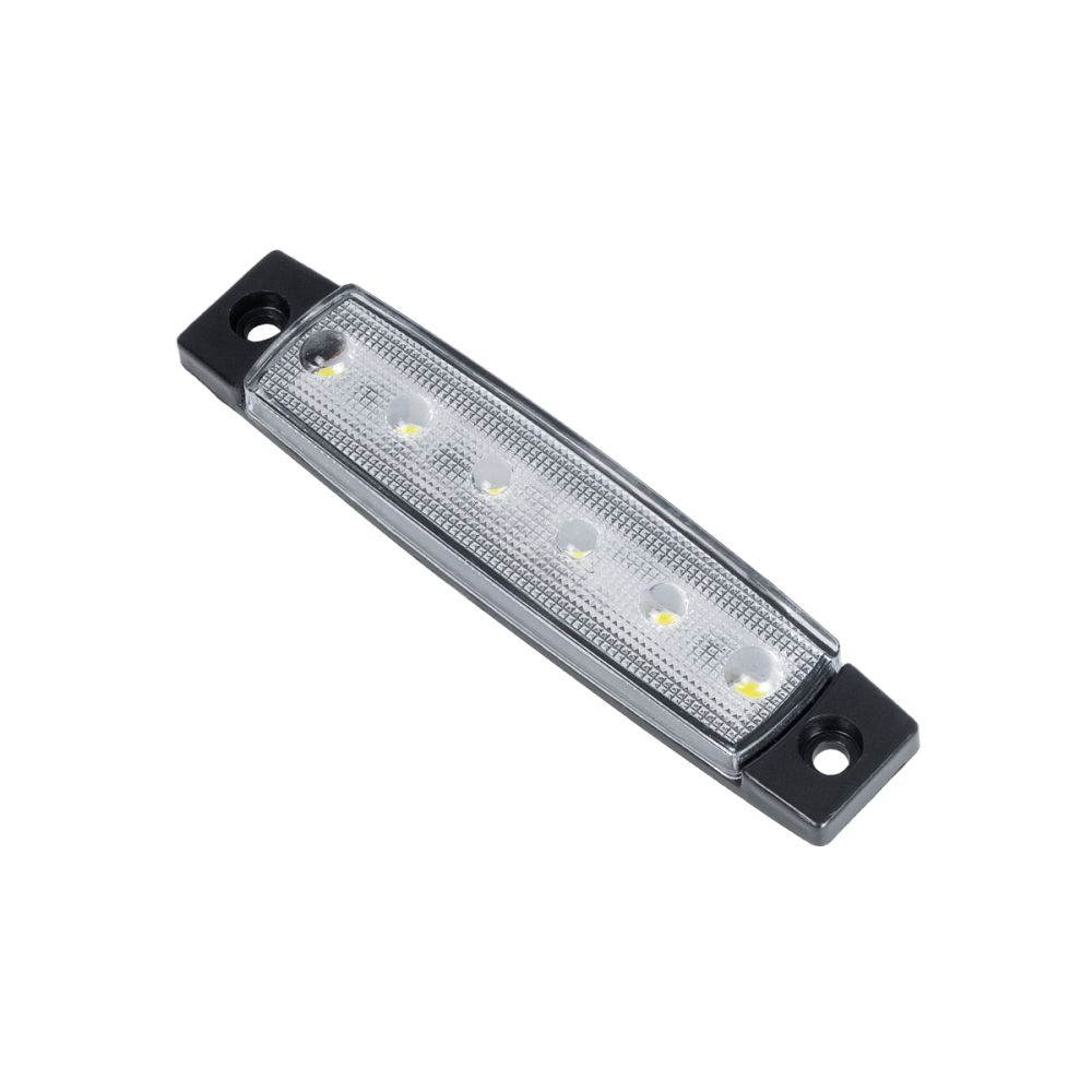 GLOBOSTAR® SIDEMARKER 79900 Φώτα Όγκου Οχημάτων LED 1.5W 150lm 120° DC 10-30V Αδιάβροχο IP66 Ψυχρό Λευκό 6000Κ - 6 x SMD2835 Sanan Chip - Μ9.5 x Π2 x Υ1.1cm - 1 Χρόνο Εγγύηση