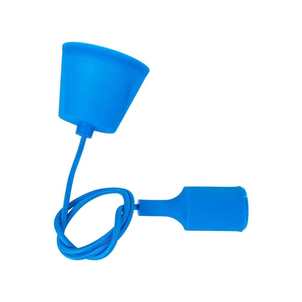 GLOBOSTAR® CABLITO 61558 Μοντέρνο Κρεμαστό Φωτιστικό Οροφής με Ντουί 1 x E27 AC 220-240V IP20 - Μπλε - Μ4 x Π4 x Υ110cm