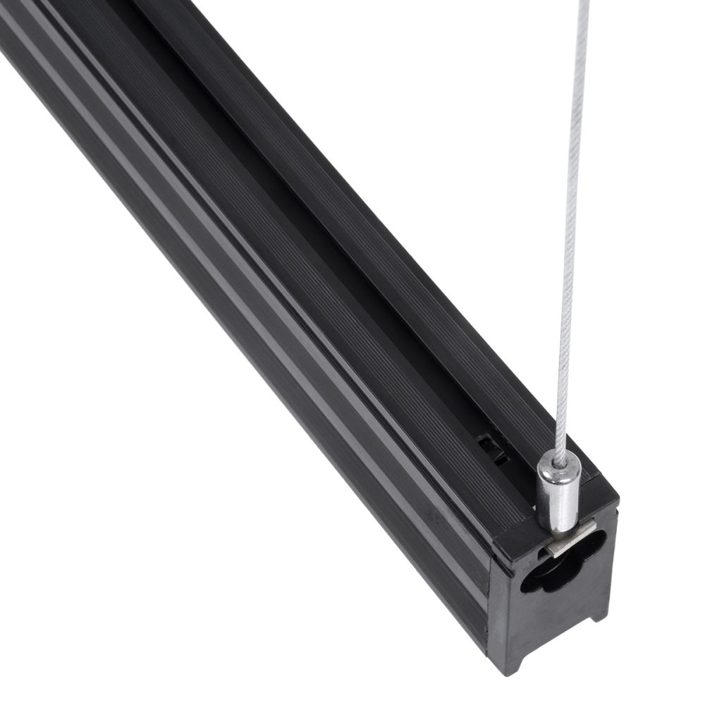 GloboStar® OFFICE 61023-P Γραμμικό Κρεμαστό Φωτιστικό Linear LED 18W 2230lm 120° AC 220-240V Μ120 x Π2 x Υ4cm Ψυχρό Λευκό 6000K - Μαύρο - 3 Years Warranty