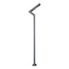 GLOBOSTAR® ZAPOPAN 90838 Φωτιστικό Urban Πλατείας/Πάρκου LED 30W 4080lm 120° AC 220-240V Αδιάβροχο IP65 Φυσικό Λευκό 5000K - Lumileds SMD Chip & Mean Well TÜV Driver - Γκρι Ανθρακί Ματ - Μ75 x Π14 x Υ360cm - 5 Χρόνια Εγγύηση
