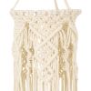 GLOBOSTAR® BAHRI 36211 Boho Κρεμαστό Φωτιστικό Οροφής με Ντουί 1 x E27 AC 220-240V IP20 - Μπεζ - Μ20 x Π20 x Υ65cm