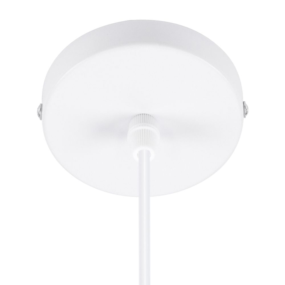 GLOBOSTAR® HANNA 36217 Μοντέρνο Κρεμαστό Φωτιστικό Οροφής με Ντουί 1 x E27 AC 220-240V IP20 - Λευκό - Μ4 x Π4 x Υ110cm