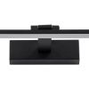GLOBOSTAR® ELLIS 60444 Μοντέρνο Φωτιστικό Τοίχου - Απλίκα Καθρέπτη Μπάνιου LED 12W 1400lm 120° AC 220-240V IP44 Φυσικό Λευκό 4500K - Lumileds SMD Chip & TÜV SÜD Driver - Μαύρο Ματ - Μ60 x Π16 x Υ6cm - 3 Χρόνια Εγγύηση