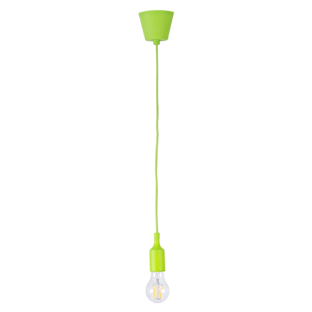 GLOBOSTAR® CABLITO 61557 Μοντέρνο Κρεμαστό Φωτιστικό Οροφής με Ντουί 1 x E27 AC 220-240V IP20 - Πράσινο - Μ4 x Π4 x Υ110cm