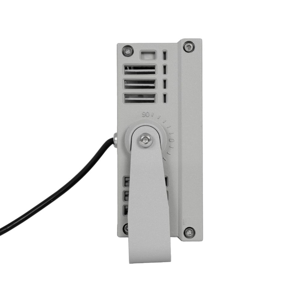 GLOBOSTAR® FLOODKENA 90765 Προβολέας Σποτ Wall Washer LED 40W 3400lm 120° AC 220-240V Αδιάβροχο IP67 Πολύχρωμο RGBW - Bridgelux SMD Chip - Γκρι Ανθρακί - Μ31 x Π10 x Υ17cm - 3 Χρόνια Εγγύηση