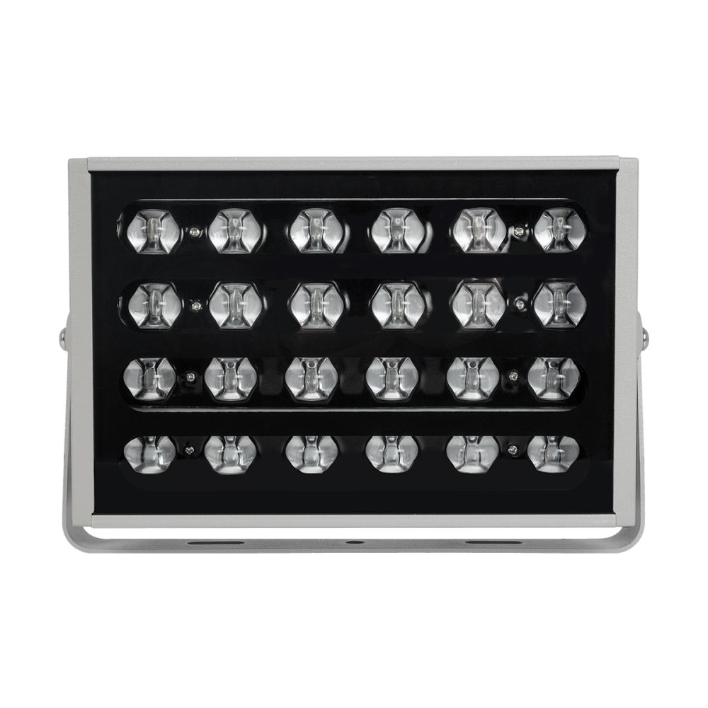 GLOBOSTAR® FLOODKENA 90765 Προβολέας Σποτ Wall Washer LED 40W 3400lm 120° AC 220-240V Αδιάβροχο IP67 Πολύχρωμο RGBW - Bridgelux SMD Chip - Γκρι Ανθρακί - Μ31 x Π10 x Υ17cm - 3 Χρόνια Εγγύηση