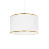GLOBOSTAR® LOFTY 204-0091 Μοντέρνο Κρεμαστό Φωτιστικό Οροφής με Ντουί 1 x E27 AC 220-240V IP20 - Λευκό - Μ37 x Π37 x Υ21cm